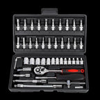 46-piece set with quick-change wrench