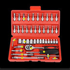 46-piece set with quick-change wrench