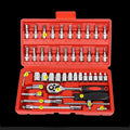 46-piece set with quick-change wrench