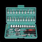 46-piece set with quick-change wrench