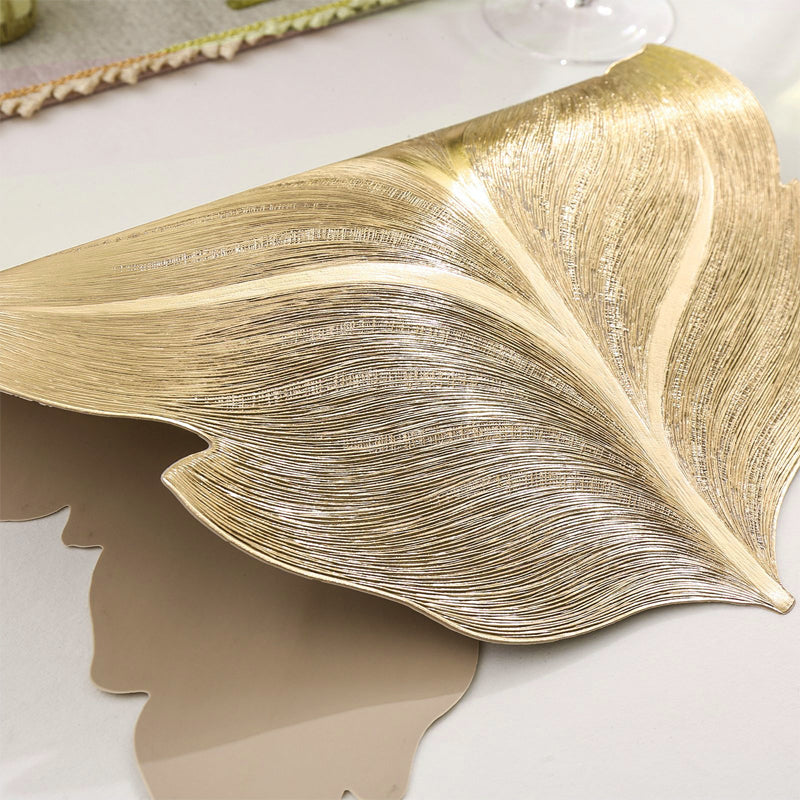 Gold Leaf Luxury Placemat – 3D Elegant Table Mat made of PVC