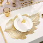 Gold Leaf Luxury Placemat – 3D Elegant Table Mat made of PVC
