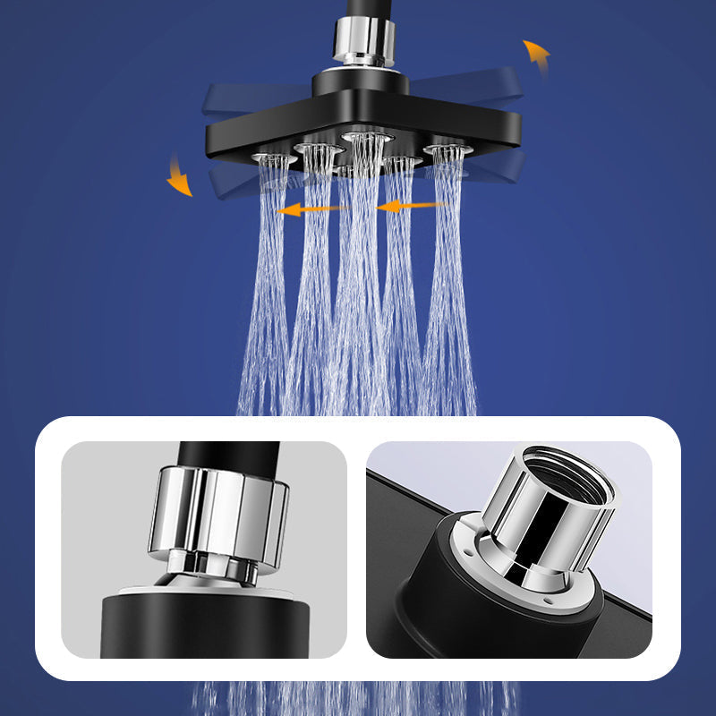 360° adjustable square shower head
