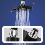360° adjustable square shower head