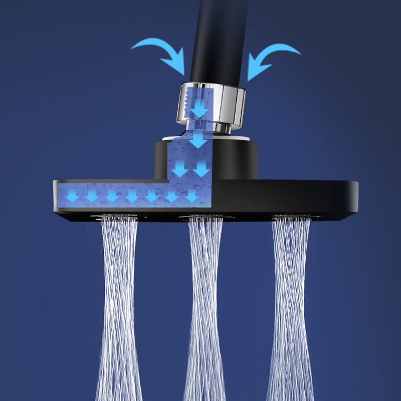 360° adjustable square shower head