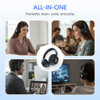 AIWave | AI Bluetooth Headphones with LCD Display Voice Control Sound Isolation for Music and Calls