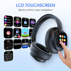 AIWave | AI Bluetooth Headphones with LCD Display Voice Control Sound Isolation for Music and Calls