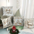 CozyKerst 4-piece cushion cover set – warm holiday decoration for home and living room