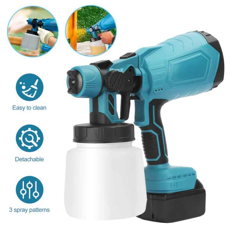 Cordless Paint Sprayer | PrecisionFlow Atomization, 3 Spray Patterns & Ideal for Home Improvement Projects