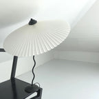 Squiggle Umbrella Table Lamp – Modern Twirl Design with Chrome Finish