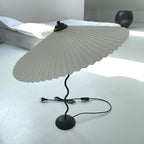 Squiggle Umbrella Table Lamp – Modern Twirl Design with Chrome Finish