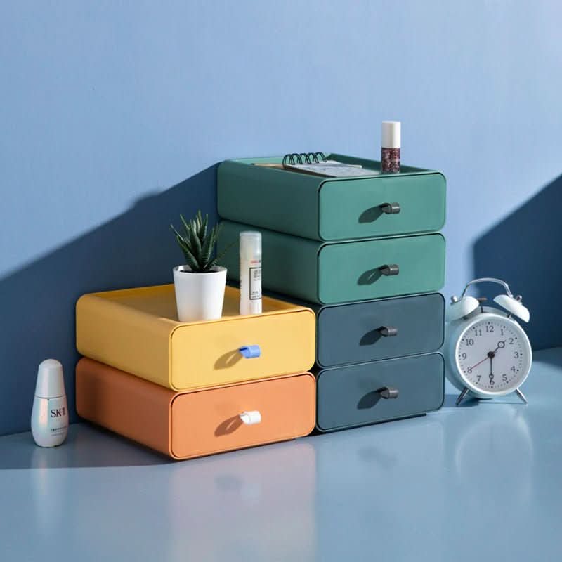 Stackable Plastic Storage Bins for Home Organization