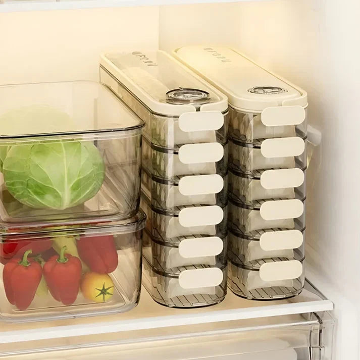 Stackable Storage Box with Lid - FridgeStack