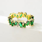Staggering Baguette Crystal Rings
