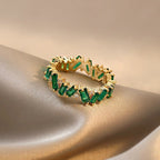 Staggering Baguette Crystal Rings