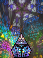 Stained Glass Style LED Table Lamp - LumiAura