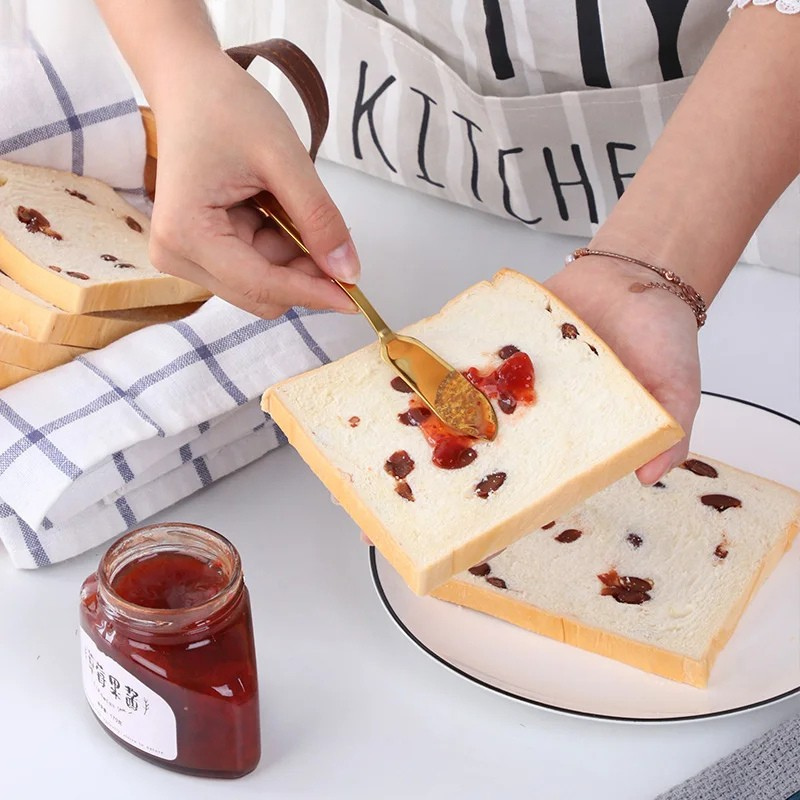 Stainless Steel Butter Knife Colorful Dessert Jam Cream Cheese Spreader