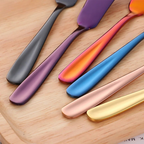 Stainless Steel Butter Knife Colorful Dessert Jam Cream Cheese Spreader