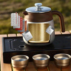 Stainless Steel Covered Stew Teapot with Titanium-Coated Inner Thermos