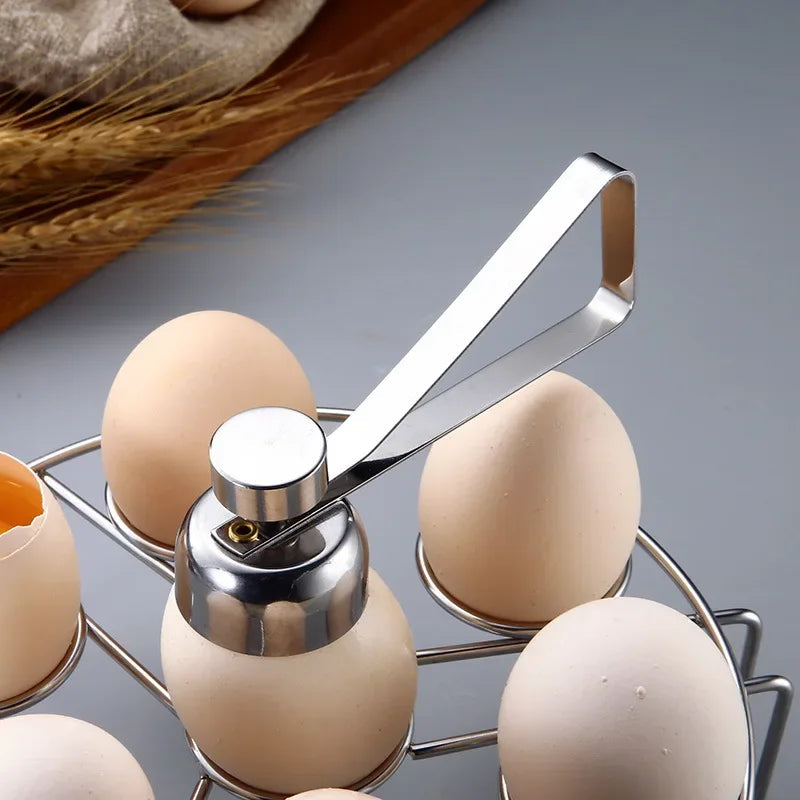 Stainless Steel Double Head Egg Scissors Eggshell Opener and Cutter