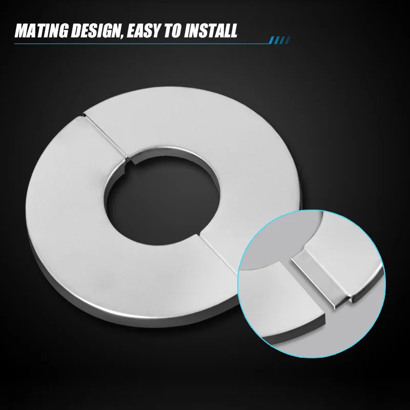 Stainless Steel Faucet Cover Self-Adhesive Faucet Shower Water Pipe