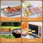 Stainless Steel Stackable Cooling Rack Nonstick Baking Cooling Grid
