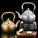 Stainless Steel Stove Top Kettle Restaurant Teapot with Removable Infuser