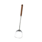 Stainless Steel Turner Wooden Handle Spatula Kitchen Cooking Utensils