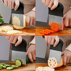 Stainless steel versatile wave cutter