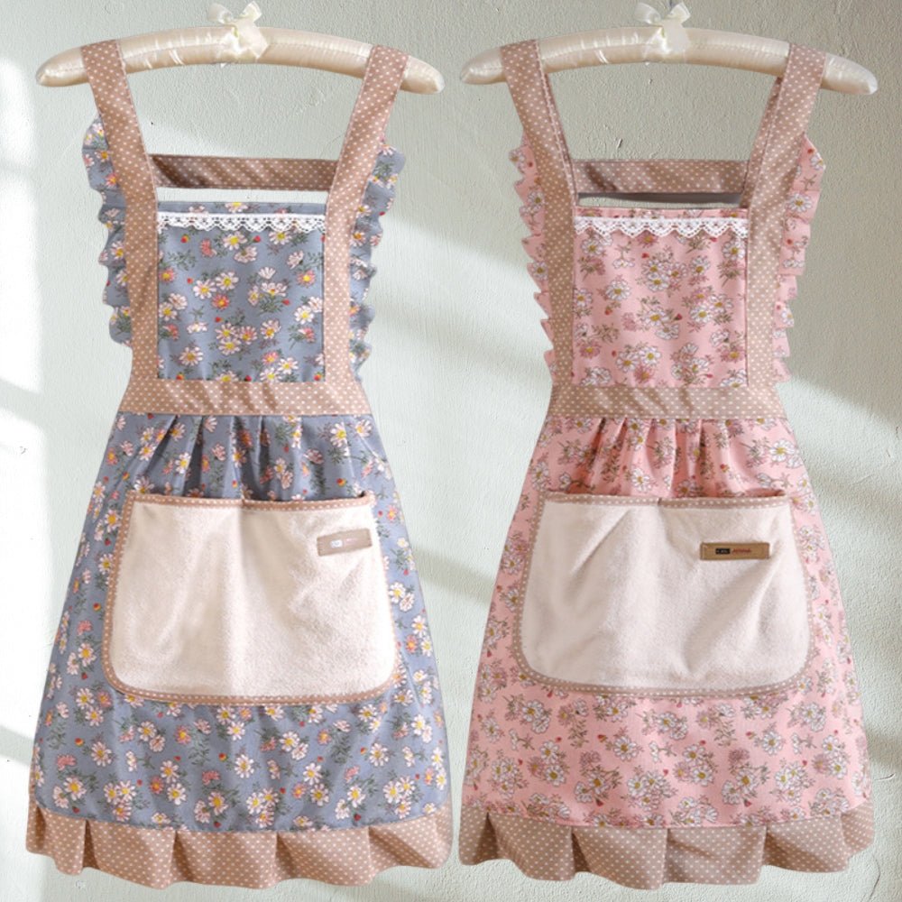 StainShield – Elegant Floral Apron with Full Coverage SEO Title