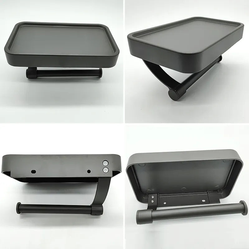 Stalux Toilet Roll Holder with Shelf