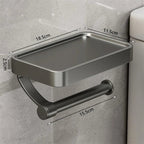 Stalux Toilet Roll Holder with Shelf
