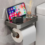 Stalux Toilet Roll Holder with Shelf