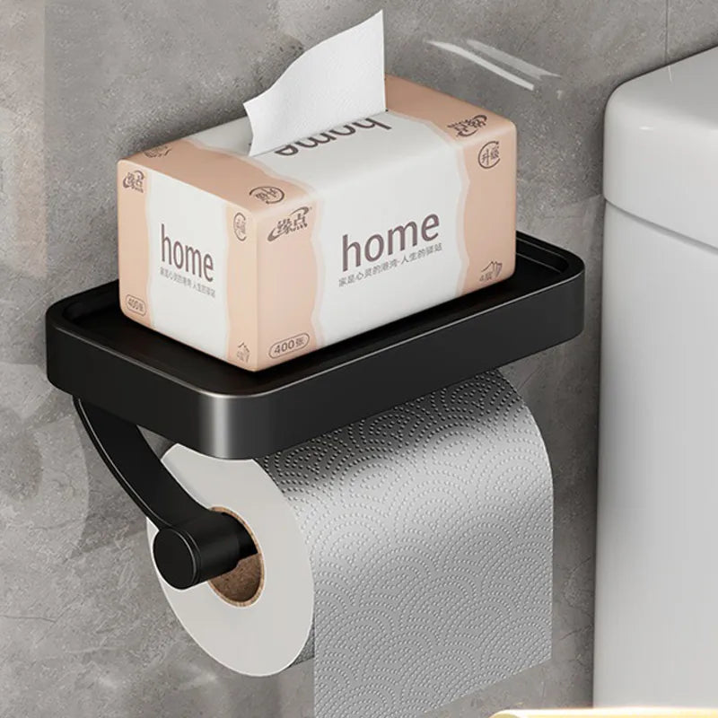 Stalux Toilet Roll Holder with Shelf