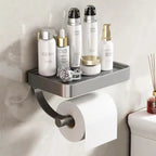 Stalux Toilet Roll Holder with Shelf