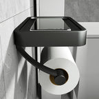 Stalux Toilet Roll Holder with Shelf