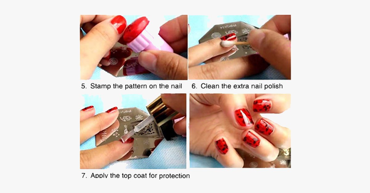81 Designs Nail Art Stencil Set