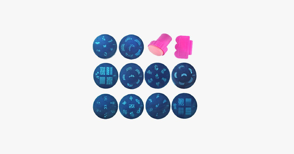 81 Designs Nail Art Stencil Set