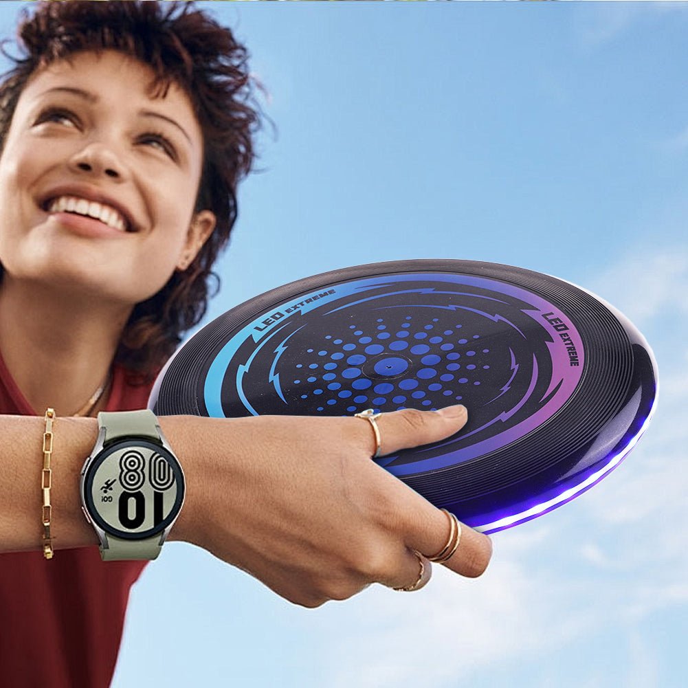 STARSPIN – LED Light-Up Frisbee for Nighttime Outdoor Play
