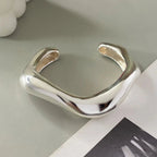 Statement Chunky Wave Bracelets