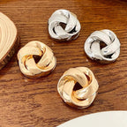 Statement Pretzel Spiral Twist Earrings