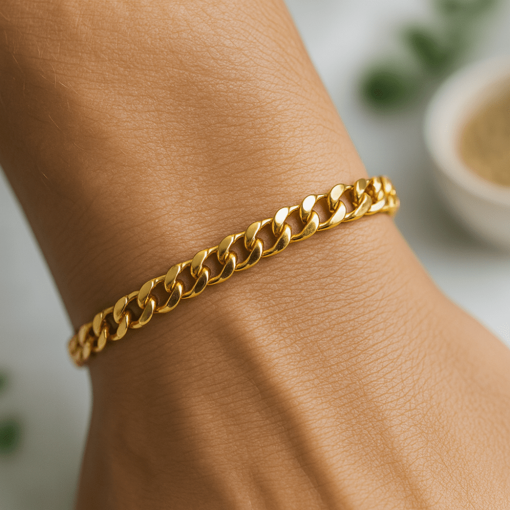 FORTIVIA – Stainless steel bracelet in chain link design for him & her