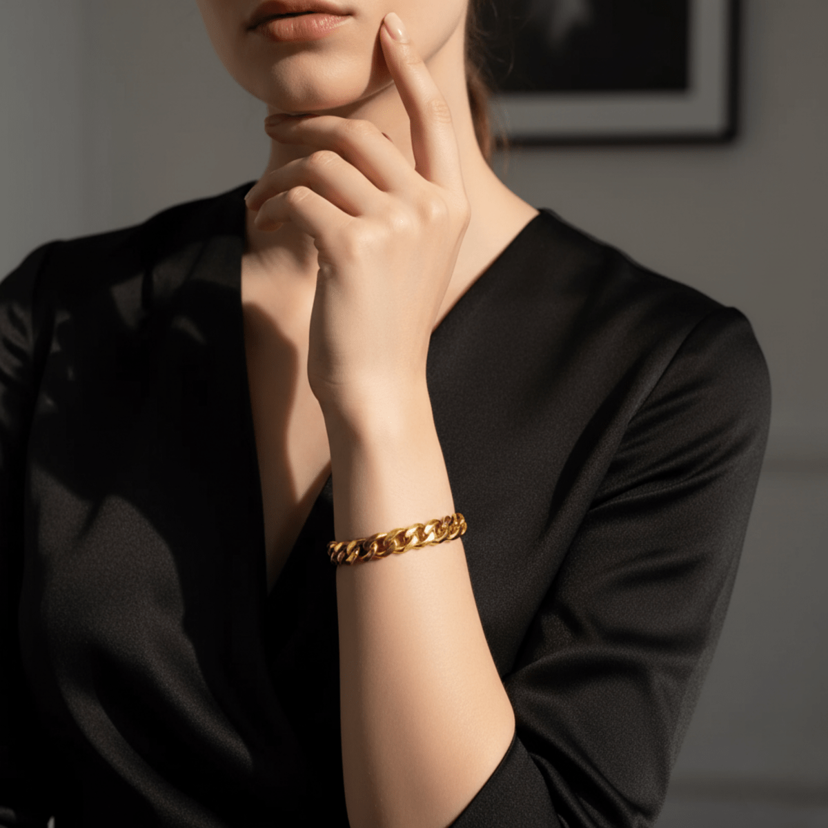FORTIVIA – Stainless steel bracelet in chain link design for him & her