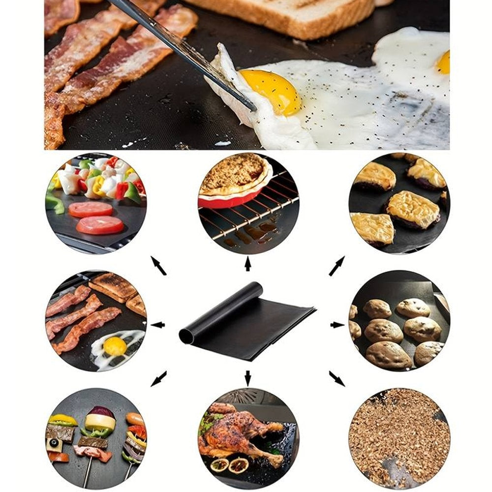 Reusable Teflon baking mat 40x33 cm – set of 5