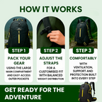 40L Waterproof Hiking Backpack with Multiple Compartments for Outdoor Adventures and Travel