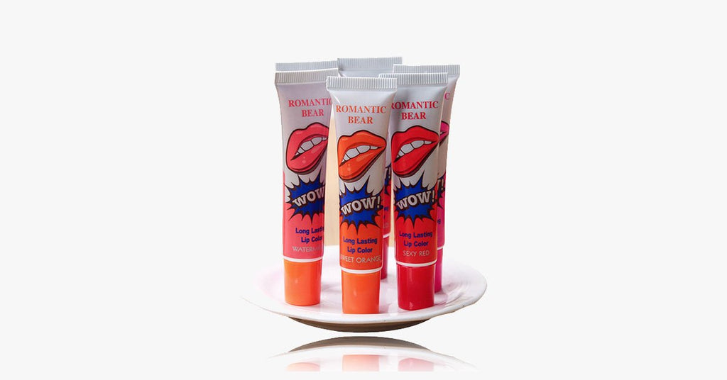 6 Piece Lip Tint Peel Masks - Long-lasting and waterproof lip tint to make your lips appear naturally tinted
