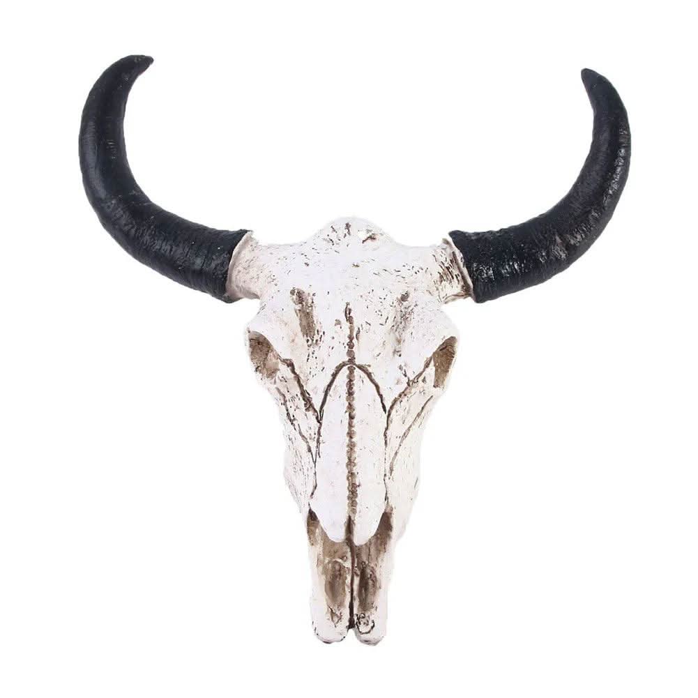 Decorative Resin Longhorn Skull Wall Art