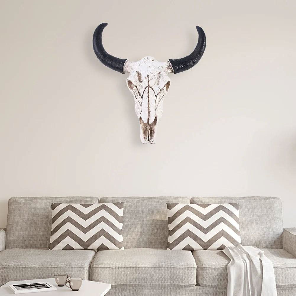 Decorative Resin Longhorn Skull Wall Art