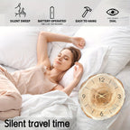Elegant Wooden Wall Clock for Stylish and Quiet Interiors