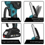 Stormblade Electric Mini Chainsaw – Lightweight 1200W Pruner for 18V Makita Batteries